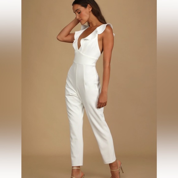 Lulus Pants - White jumpsuit